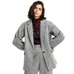 Rachel Comey x Target Chevron Herringbone Oversized Tweed Blazer Jacket C25